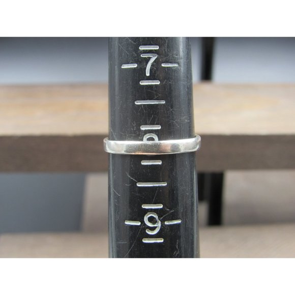 Size 8 Sterling Silver Four Hearts Band Ring Vintage Statement Engagement - Picture 4 of 6